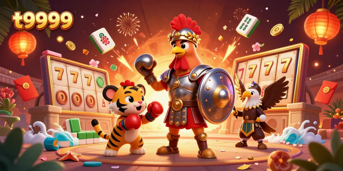 Experience excitement and winning rewards at t9999 casino with dynamic game elements and 3D characters.