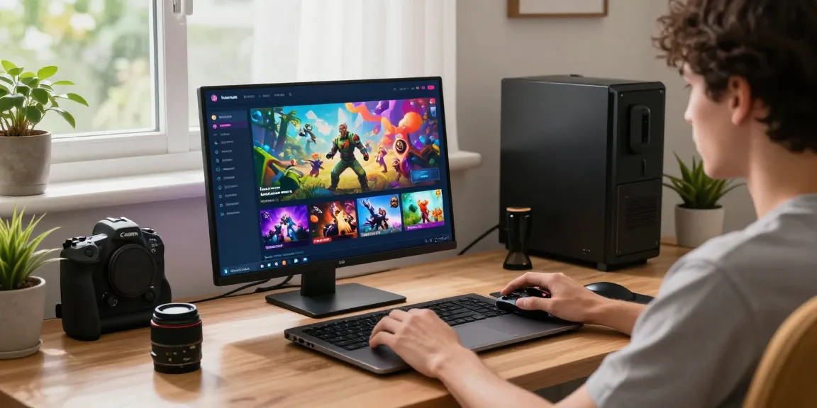 Engaged user on an online gaming platform showcasing slot gacor features and vibrant interface.